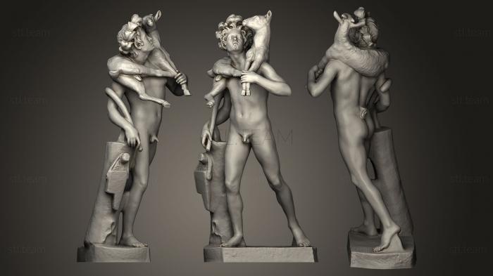 Faun with goat